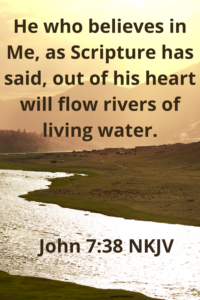 BIble verses about water