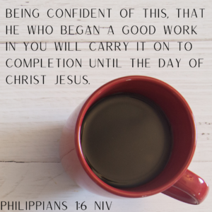 Philippians 1:6 NIV, Overcoming Perfectionism, perfectionism and anxiety