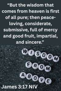 Godly Wisdom is Important in a Christian's Life, James 3:17
