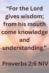 Godly Wisdom, Provers 2:6
