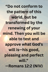 spiritual discernment: Romans 12:2