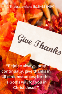 stop complaining, trust God, give thanks